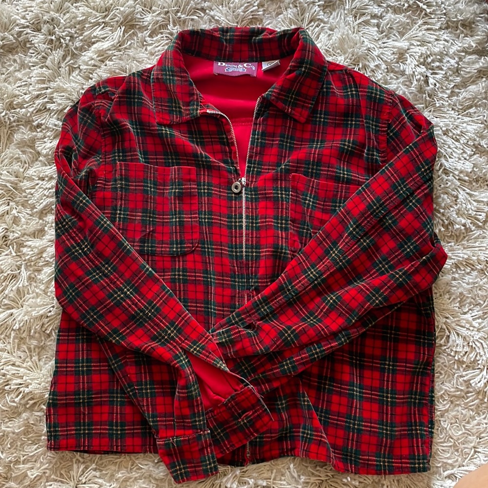 Denim and Co plaid jacket
